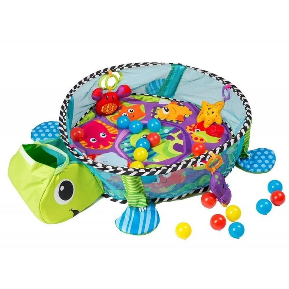 Salteluta de joaca cu bile Ecotoys 88967 Brosca Testoasa - Verde [1]
