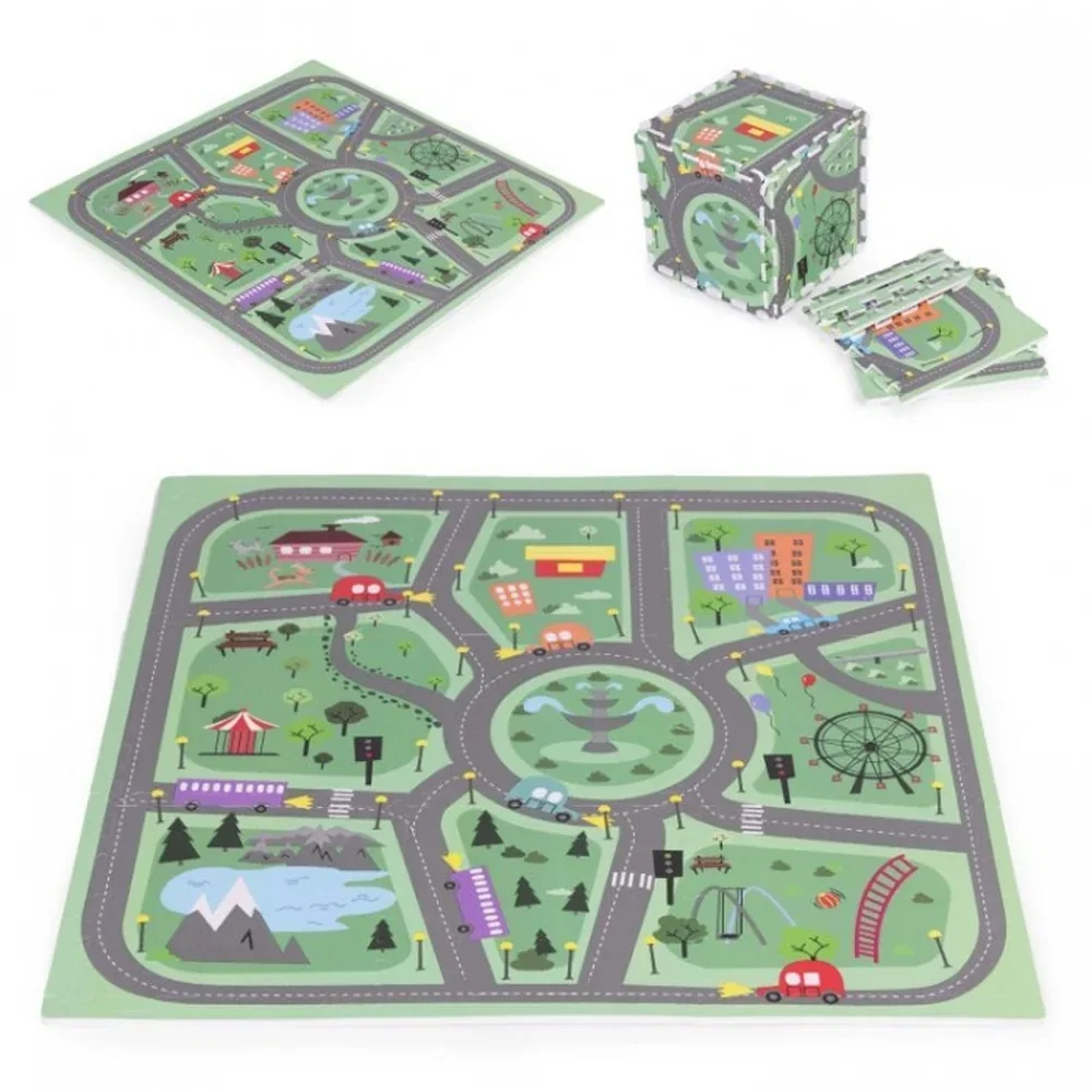 Saltelute si centre de activitati - Salteluta de joaca 90.5 x 90.5 x 1 cm - Orasel Ecotoys 3 ani+