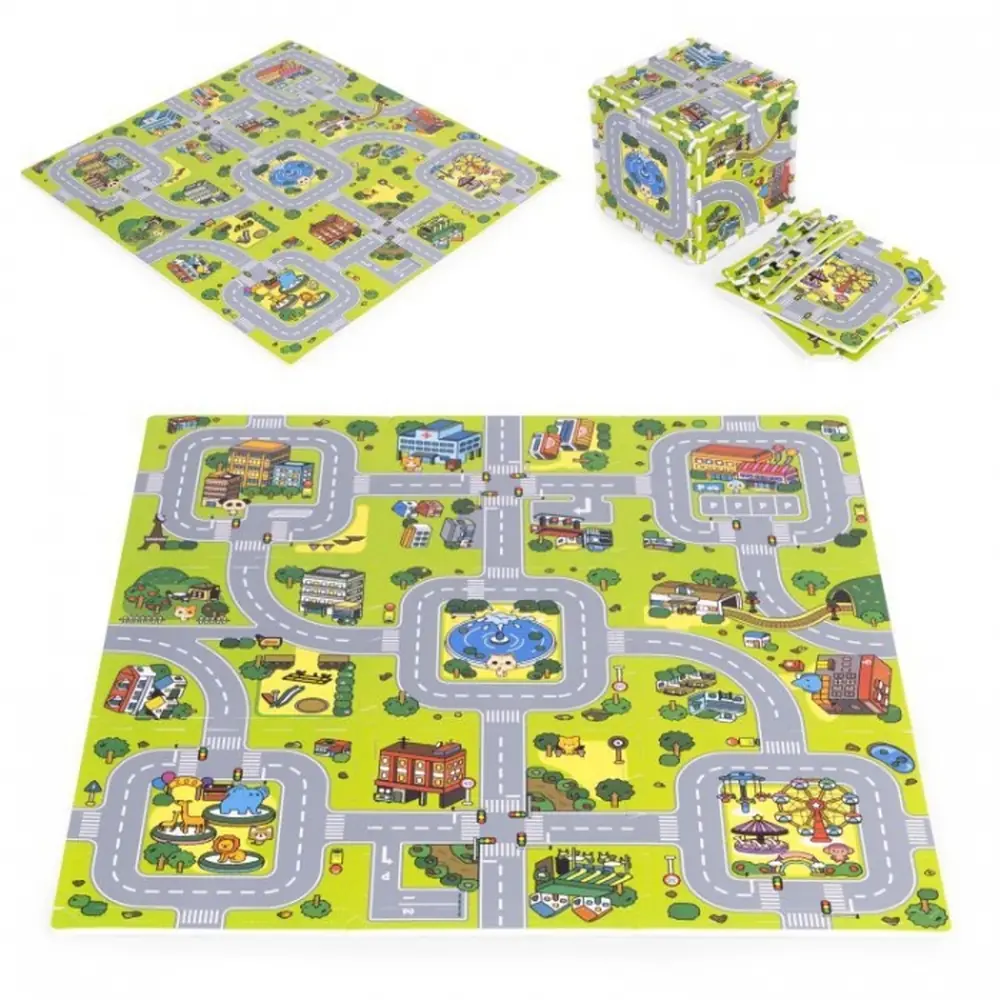 Saltelute si centre de activitati - Salteluta de joaca 90.5 x 90.5 x 1 cm - Orasel Ecotoys 3 ani+