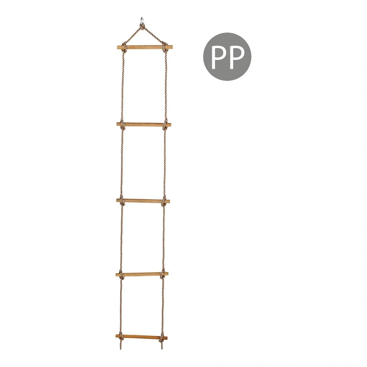 Jucarii exterior - Scara cu trepte de lemn PP 2,5 m (1,80 m) 5 trepte KBT