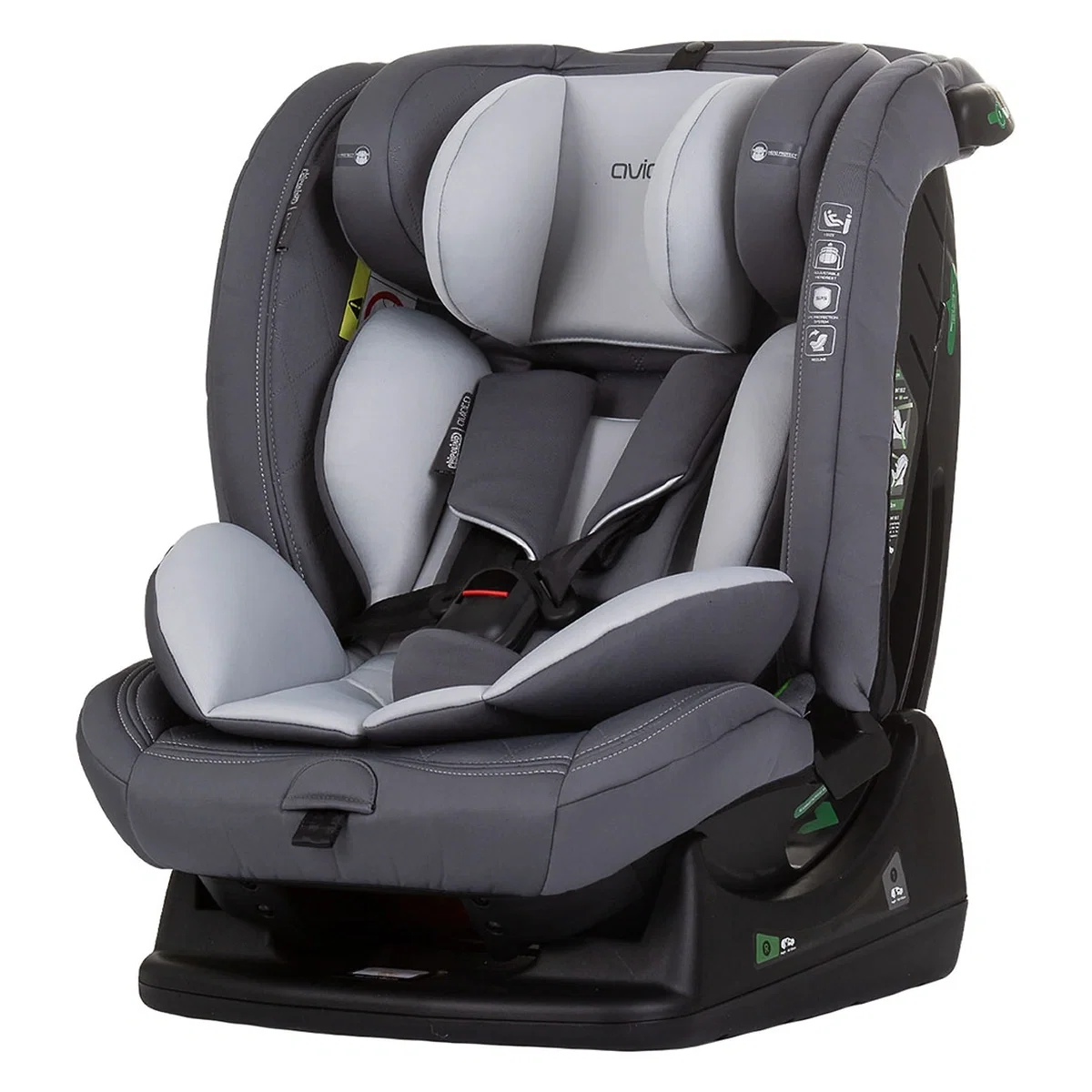 Scaune auto - Scaun auto Chipolino Aviato I-Size 40-150 cm, Ash grey 12 ani