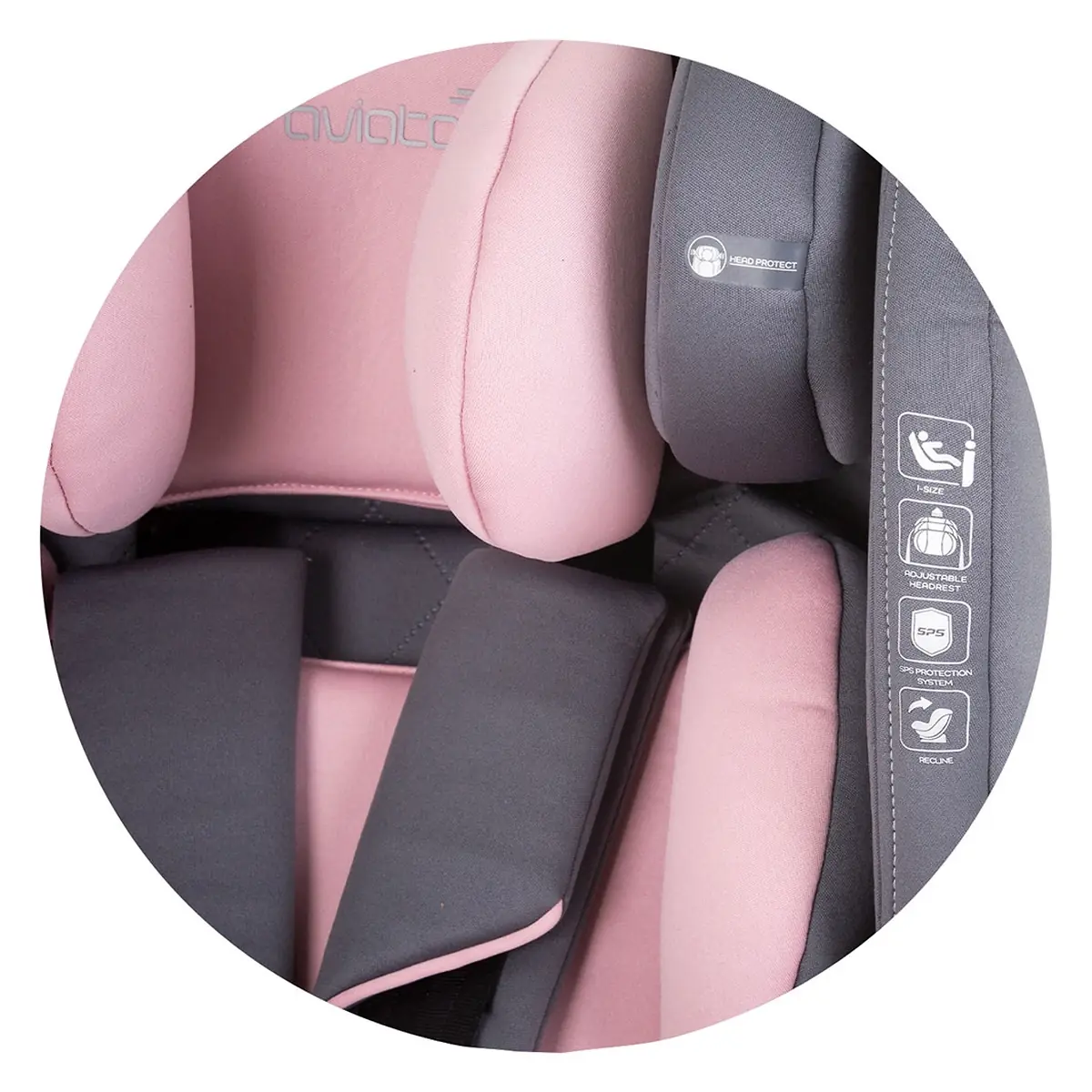 Scaun auto Chipolino Aviato I-Size 40-150 cm - Flamingo 12 ani [7]