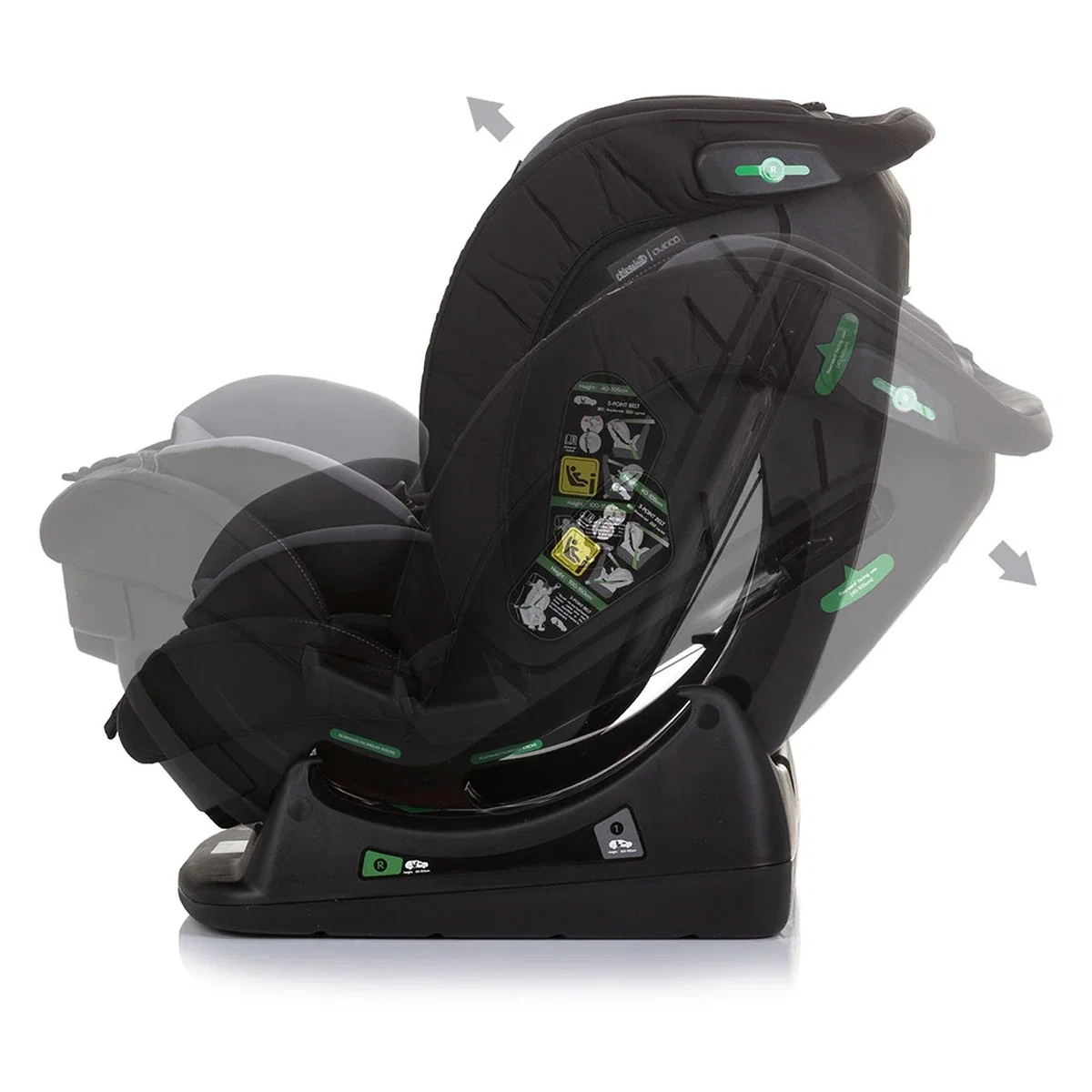Scaun auto Chipolino Aviato I-Size 40-150 cm, Granite 12 ani [4]