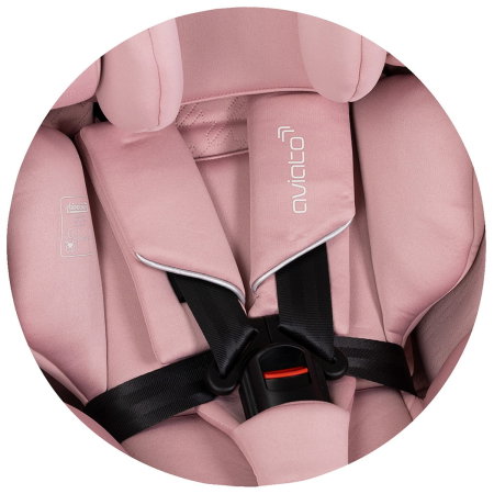 Scaun auto Chipolino Aviato I-Size 40-150 cm, Pink marshmallow 12 ani [9]