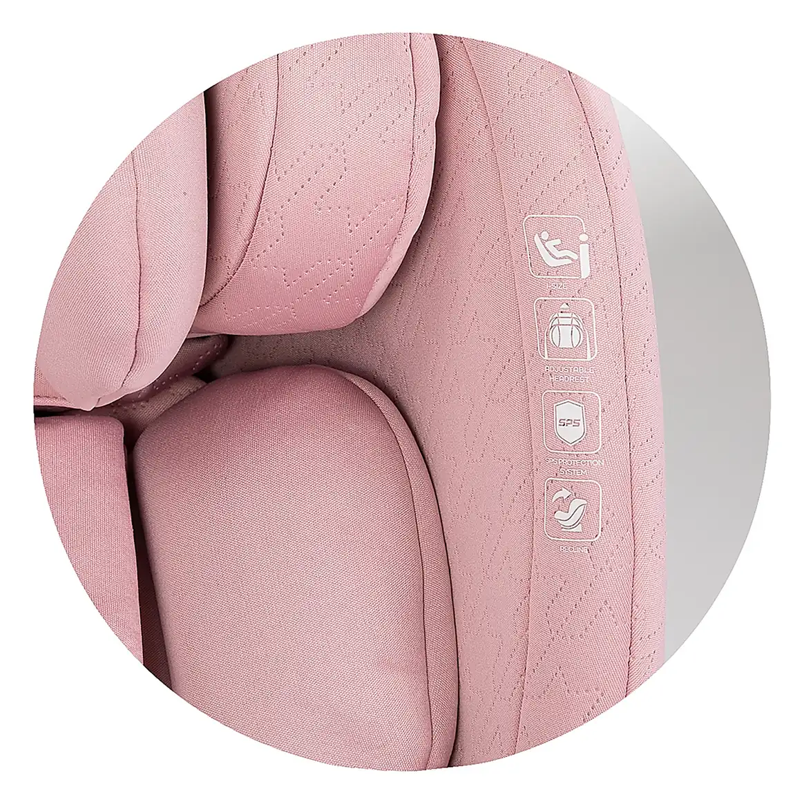 Scaun auto Chipolino Aviato I-Size 40-150 cm, Pink marshmallow 12 ani [7]