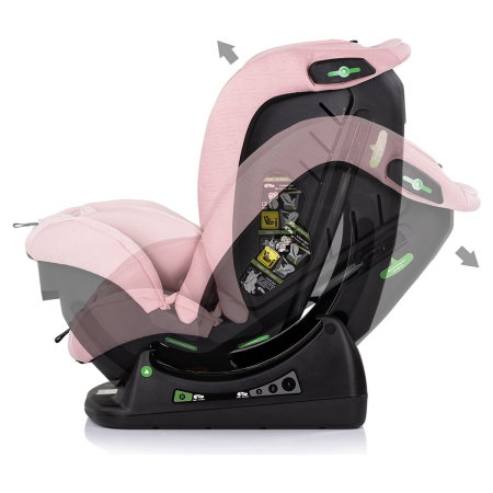 Scaun auto Chipolino Aviato I-Size 40-150 cm, Pink marshmallow 12 ani [4]