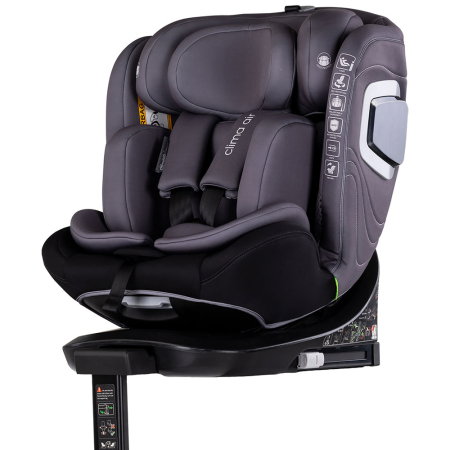 Scaune auto - Scaun auto Chipolino Clima Air I-Size 40-150 cm cu sistem Isofix si sezut rotativ anthracite