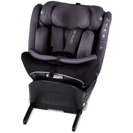 Scaun auto Chipolino Clima Air I-Size 40-150 cm cu sistem Isofix si sezut rotativ anthracite [9]