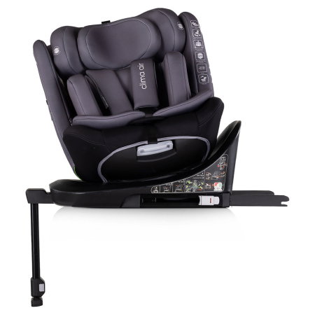 Scaun auto Chipolino Clima Air I-Size 40-150 cm cu sistem Isofix si sezut rotativ anthracite [5]