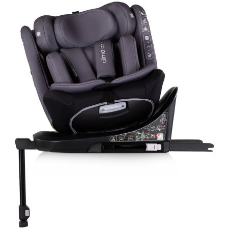 Scaun auto Chipolino Clima Air I-Size 40-150 cm cu sistem Isofix si sezut rotativ anthracite [5]