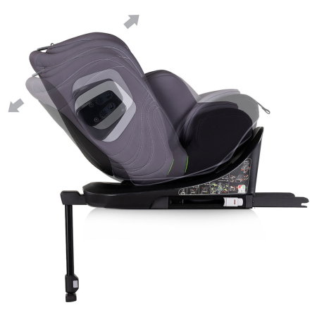 Scaun auto Chipolino Clima Air I-Size 40-150 cm cu sistem Isofix si sezut rotativ anthracite [7]