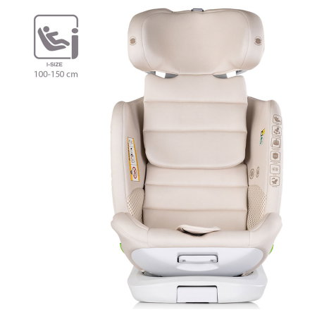Scaun auto Chipolino Clima Air I-Size 40-150 cm cu sistem Isofix si sezut rotativ biscotta [8]
