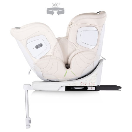 Scaun auto Chipolino Clima Air I-Size 40-150 cm cu sistem Isofix si sezut rotativ biscotta [6]