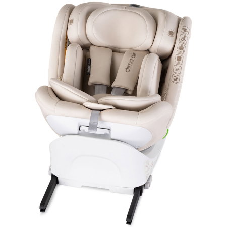Scaun auto Chipolino Clima Air I-Size 40-150 cm cu sistem Isofix si sezut rotativ biscotta [9]