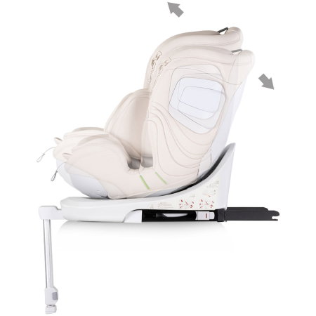 Scaun auto Chipolino Clima Air I-Size 40-150 cm cu sistem Isofix si sezut rotativ biscotta [4]