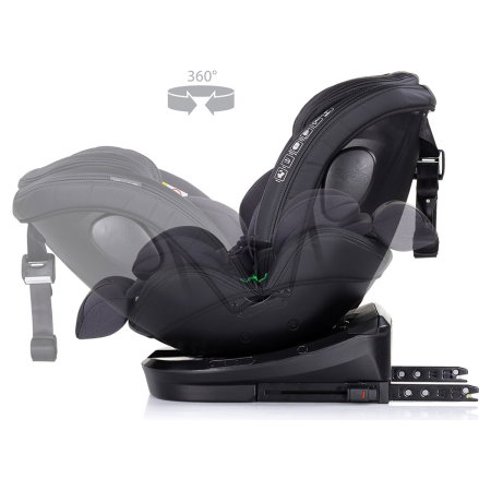 Scaun auto Chipolino Hypnotic I-Size 40-150 cm cu sistem Isofix si sezut rotativ anthracite 12 ani [6]