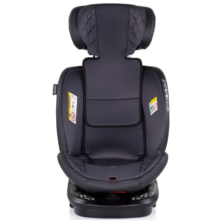 Scaun auto Chipolino Hypnotic I-Size 40-150 cm cu sistem Isofix si sezut rotativ anthracite 12 ani [2]