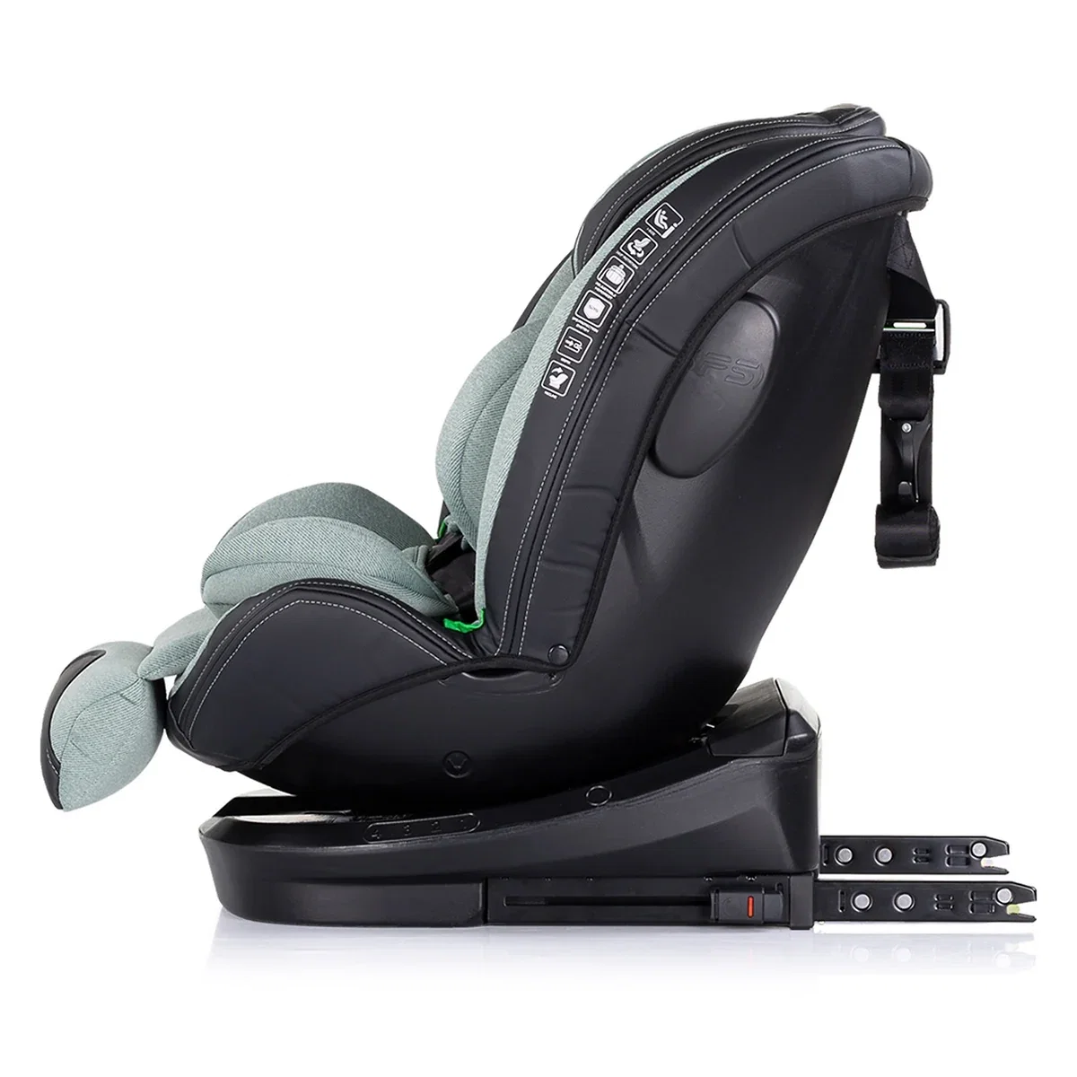 Scaun auto Chipolino Hypnotic I-Size 40-150 cm cu sistem Isofix si sezut rotativ basil 12 ani [3]