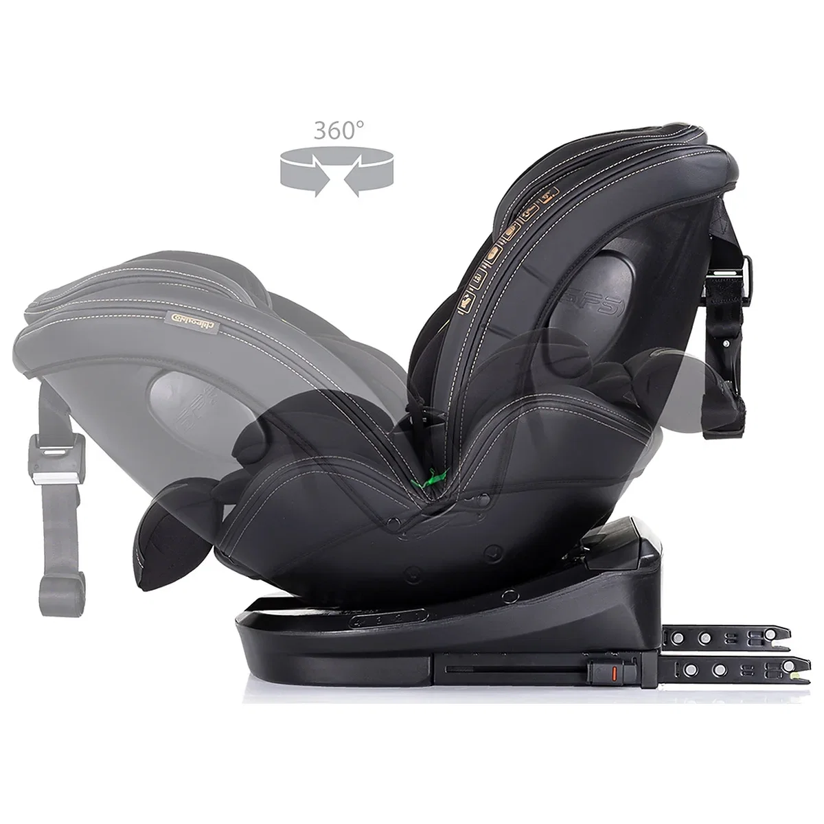 Scaun auto Chipolino Hypnotic I-Size 40-150 cm cu sistem Isofix si sezut rotativ blackberry 12 ani [6]