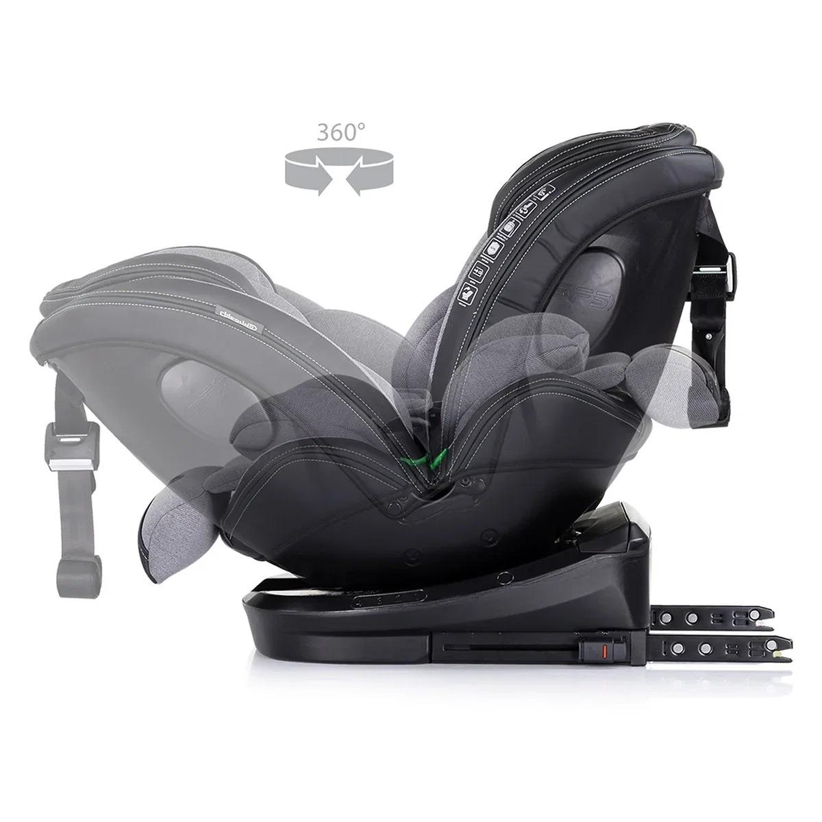 Scaun auto Chipolino Hypnotic I-Size 40-150 cm cu sistem Isofix si sezut rotativ cloud 12 ani [6]
