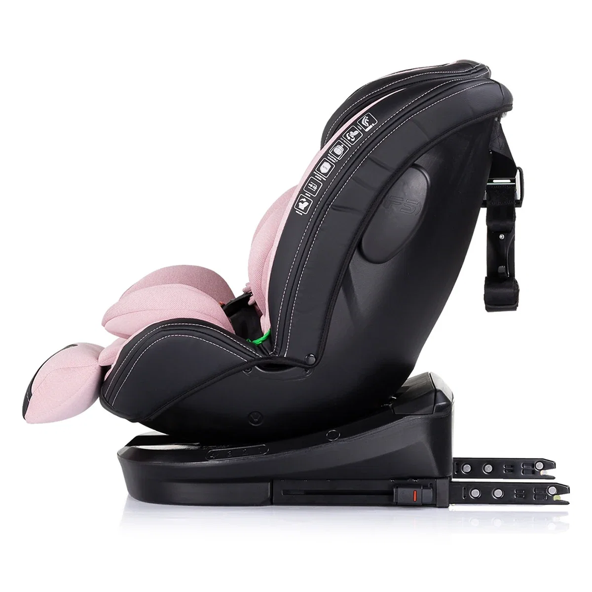 Scaun auto Chipolino Hypnotic I-Size 40-150 cm cu sistem Isofix si sezut rotativ pink marshmallow 12 ani [3]