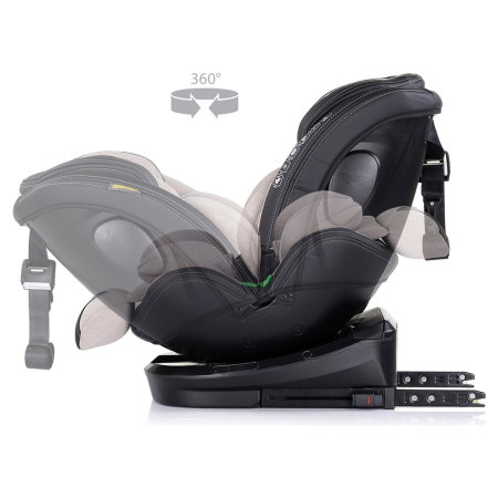 Scaun auto Chipolino Hypnotic I-Size 40-150 cm cu sistem Isofix si sezut rotativ tiramisu 12 ani [6]