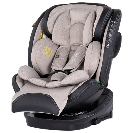 Scaune auto - Scaun auto Chipolino Hypnotic I-Size 40-150 cm cu sistem Isofix si sezut rotativ tiramisu 12 ani