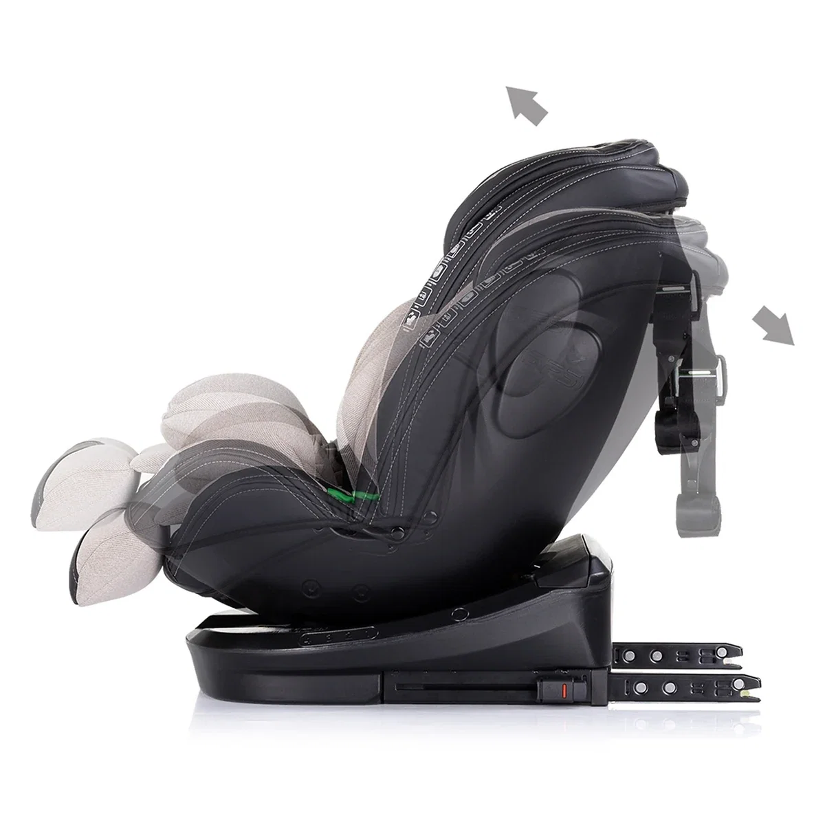 Scaun auto Chipolino Hypnotic I-Size 40-150 cm cu sistem Isofix si sezut rotativ tiramisu 12 ani [4]