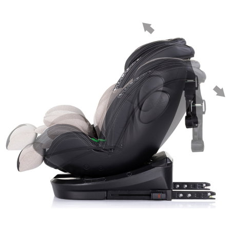 Scaun auto Chipolino Hypnotic I-Size 40-150 cm cu sistem Isofix si sezut rotativ tiramisu 12 ani [4]