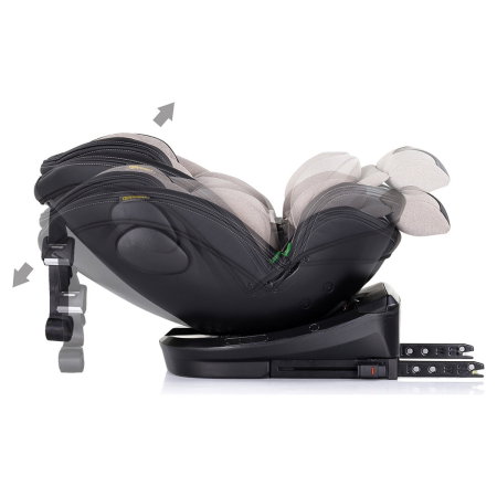 Scaun auto Chipolino Hypnotic I-Size 40-150 cm cu sistem Isofix si sezut rotativ tiramisu 12 ani [8]