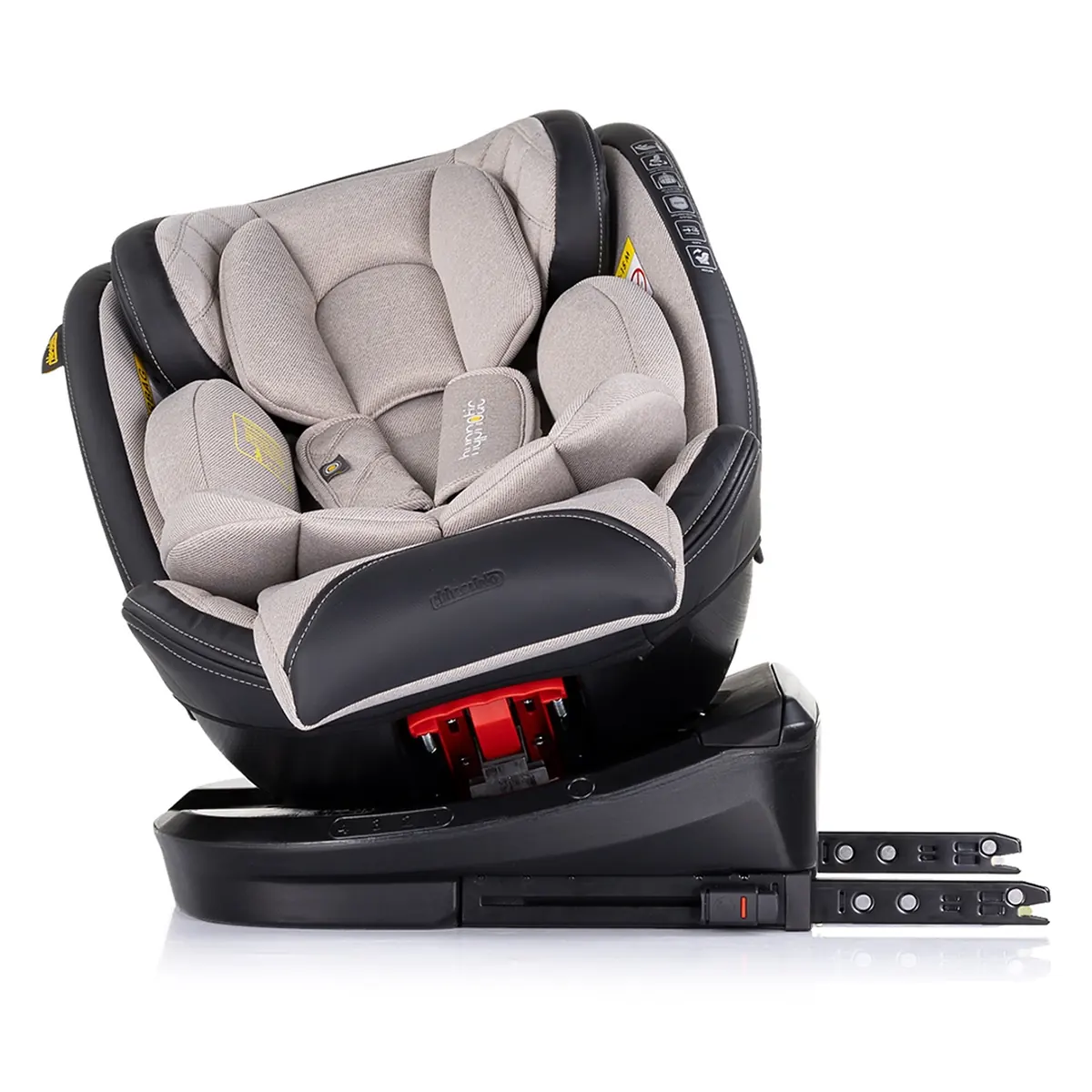 Scaun auto Chipolino Hypnotic I-Size 40-150 cm cu sistem Isofix si sezut rotativ tiramisu 12 ani [5]