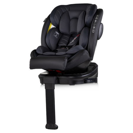 Scaun auto Chipolino Hypnotic Plus I-Size, 40-150 cm, cu sistem Isofix si sezut rotativ, Charcoal [1]