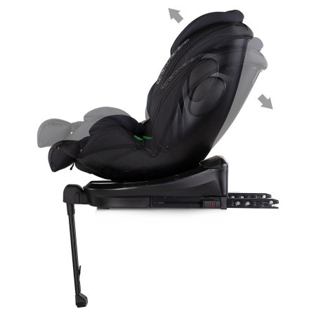 Scaun auto Chipolino Hypnotic Plus I-Size, 40-150 cm, cu sistem Isofix si sezut rotativ, Charcoal [4]