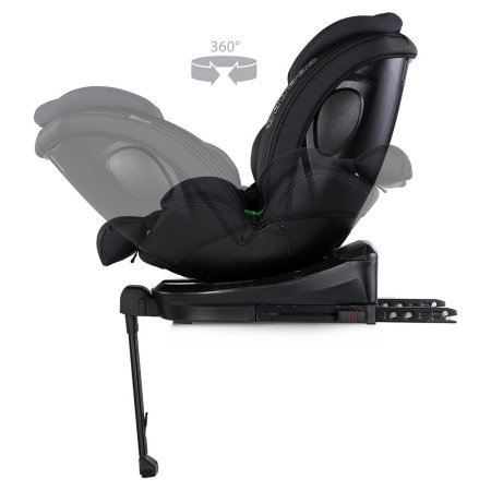 Scaun auto Chipolino Hypnotic Plus I-Size, 40-150 cm, cu sistem Isofix si sezut rotativ, Charcoal [6]