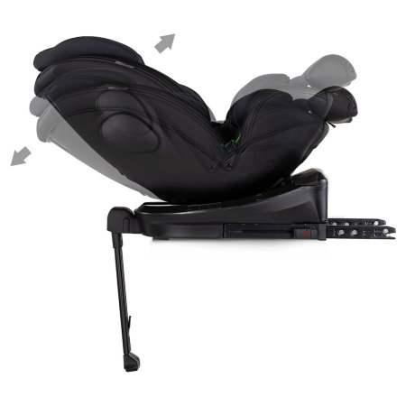 Scaun auto Chipolino Hypnotic Plus I-Size, 40-150 cm, cu sistem Isofix si sezut rotativ, Charcoal [8]