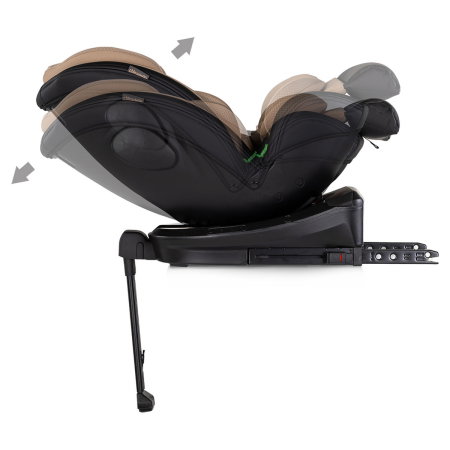 Scaun auto Chipolino Hypnotic Plus I-Size, 40-150 cm, cu sistem Isofix si sezut rotativ, Latte [8]