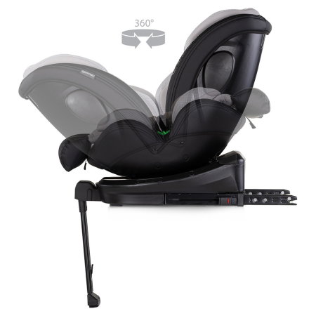 Scaun auto Chipolino Hypnotic Plus I-Size, 40-150 cm, cu sistem Isofix si sezut rotativ, Platinum [6]
