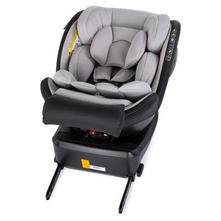 Scaun auto Chipolino Hypnotic Plus I-Size, 40-150 cm, cu sistem Isofix si sezut rotativ, Platinum [10]