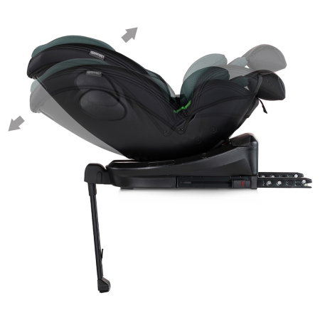 Scaun auto Chipolino Hypnotic Plus I-Size, 40-150 cm, cu sistem Isofix si sezut rotativ, Verde [8]