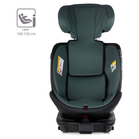 Scaun auto Chipolino Hypnotic Plus I-Size, 40-150 cm, cu sistem Isofix si sezut rotativ, Verde [9]