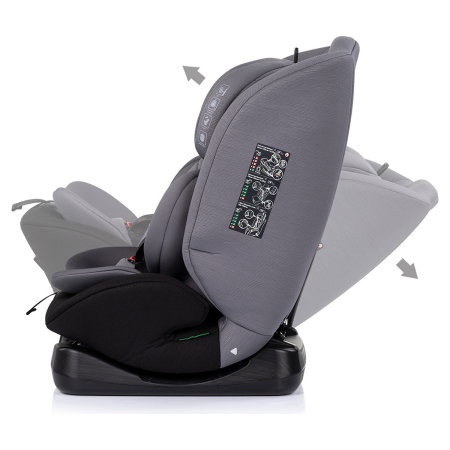 Scaun auto Chipolino Mondial I-Size 40-150 cm, Charcoal 12 ani [4]