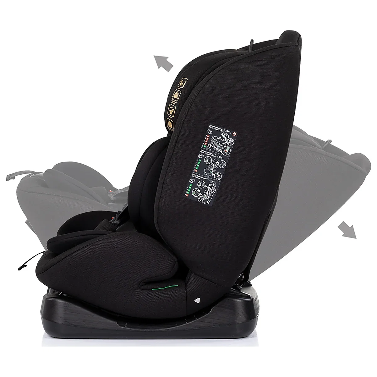 Scaun auto Chipolino Mondial I-Size 40-150 cm, Noir 12 ani [4]