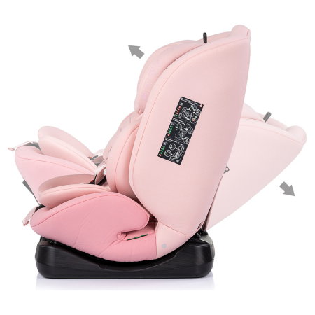 Scaun auto Chipolino Mondial I-Size 40-150 cm, Powder pink 12 ani [4]