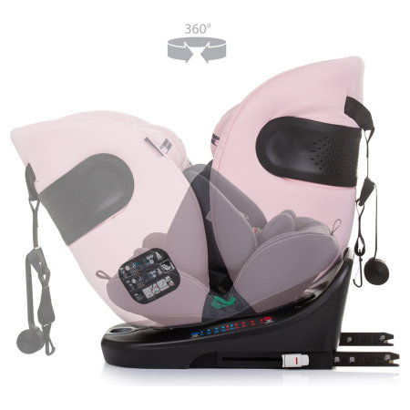 Scaun auto Chipolino Motion I-Size 40-150 cm flamingo cu sistem Isofix 12 ani [6]