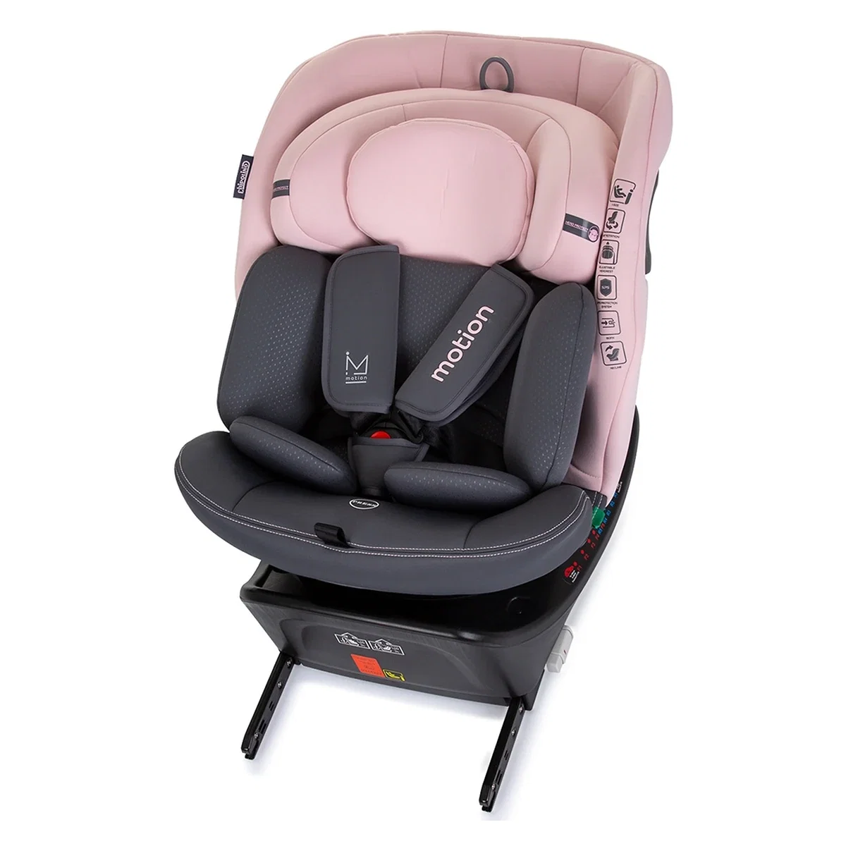 Scaun auto Chipolino Motion I-Size 40-150 cm flamingo cu sistem Isofix 12 ani [10]