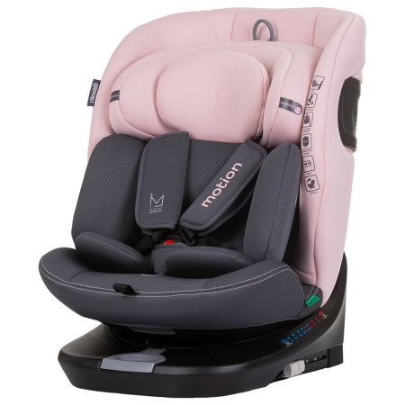Scaune auto - Scaun auto Chipolino Motion I-Size 40-150 cm flamingo cu sistem Isofix 12 ani
