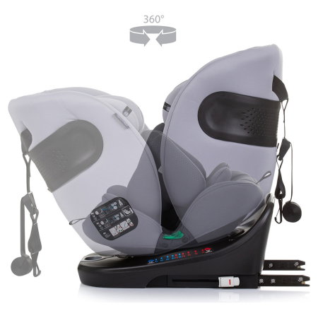 Scaun auto Chipolino Motion I-Size 40-150 cm granite cu sistem Isofix 12 ani [6]
