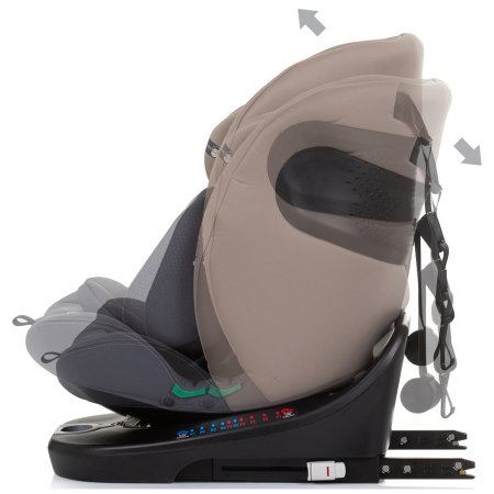 Scaun auto Chipolino Motion I-Size 40-150 cm macadamia cu sistem Isofix 12 ani [4]