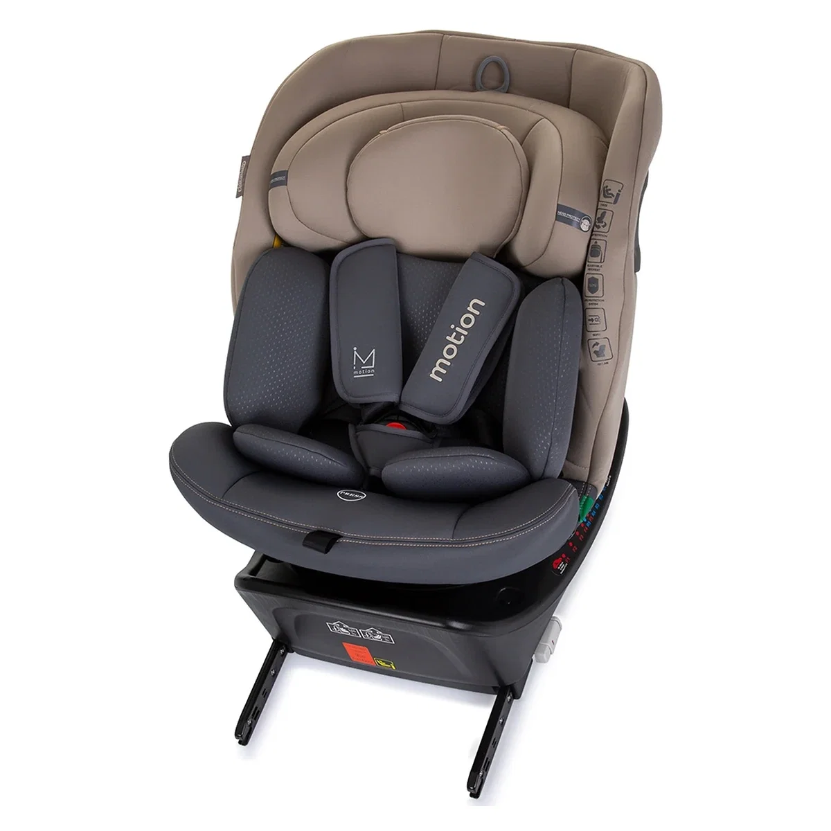 Scaun auto Chipolino Motion I-Size 40-150 cm macadamia cu sistem Isofix 12 ani [10]