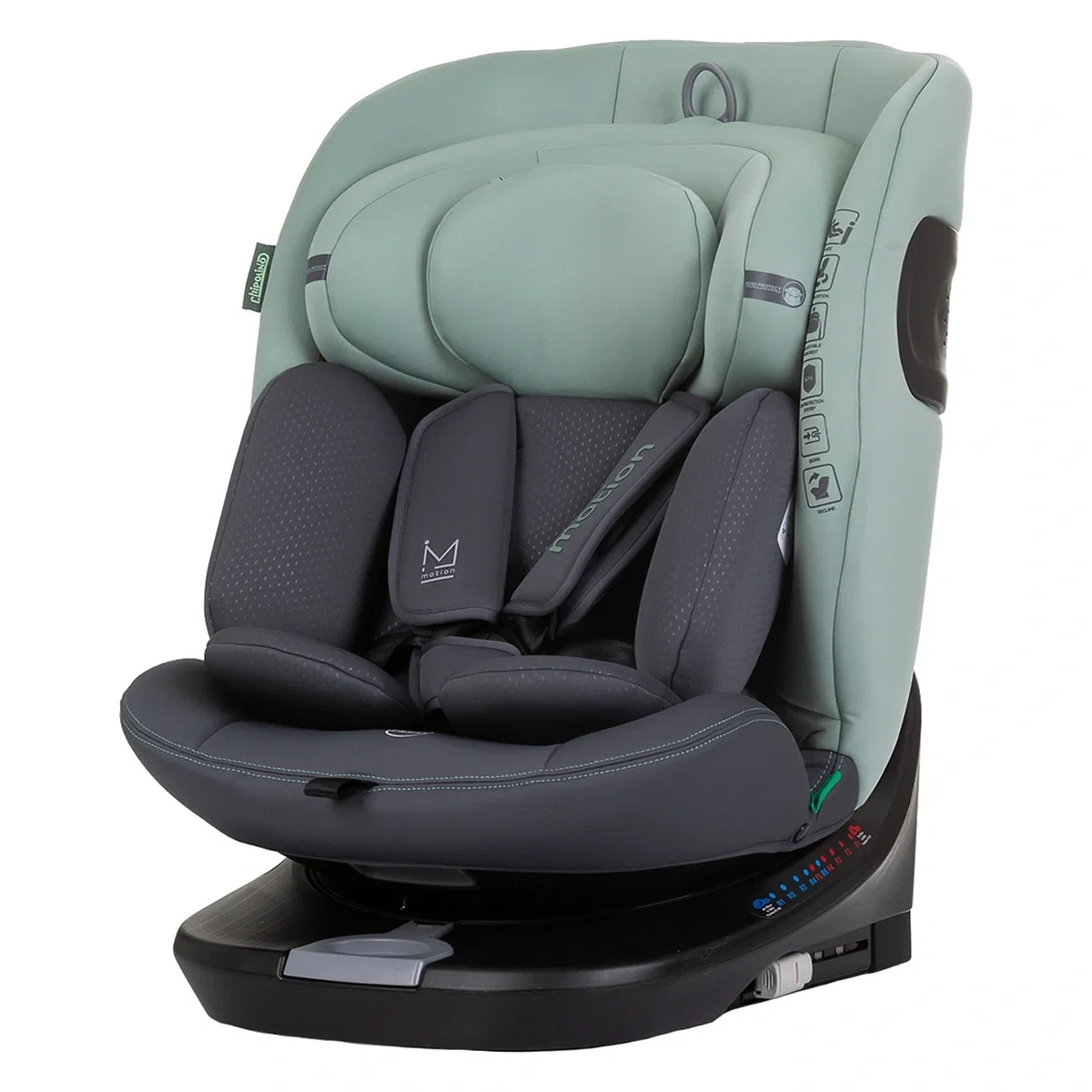 Scaune auto - Scaun auto Chipolino Motion I-Size 40-150 cm pastel green cu sistem Isofix 12 ani